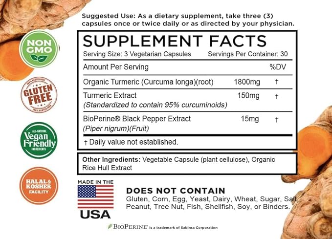 FarmHaven Milk Thistle Capsules + Turmeric Curcumin with BioPerine Black Pepper Magnesium Glycinate &amp Malate