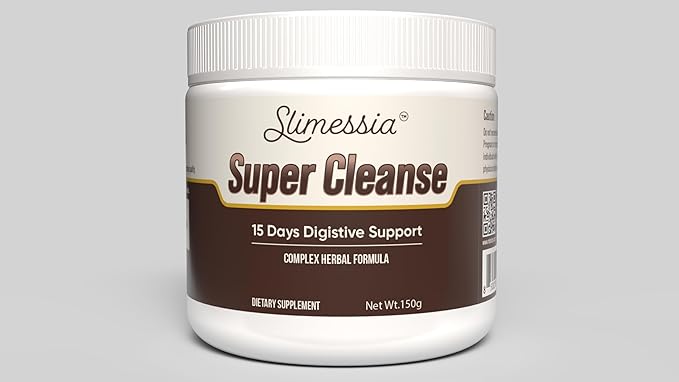 Slimessia Super Cleanse 15 Days Digestive Support Complex Herbal Formula with Free Shaker Luxury Gift Box 159 g