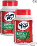 Move Free Advanced Plus MSM Coated Tablets Joint Health Supplement with Glucosamine and Chondroitin 120 Count Pack of 2