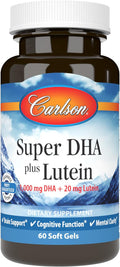 Carlson - Super DHA Plus Lutein 1000 mg DHA + 20 mg Lutein 60 Softgels