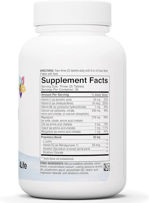 4Life Cal-Mag Complex - with Calcium Magnesium Vitamin D and K - 90 Tablets