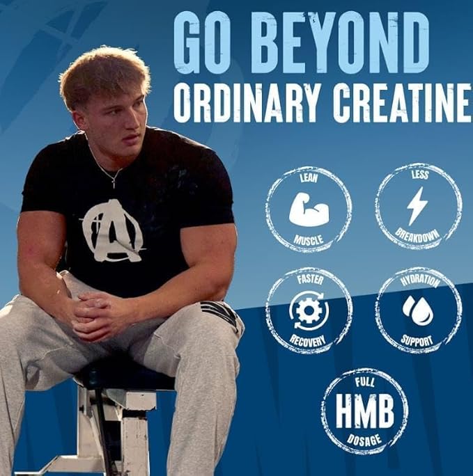 Animal Creatine HMB Powder – 3g myHMB + 5g Creatine with Electrolytes for Recovery &amp Daily Energy – Unflavored 30 Servings