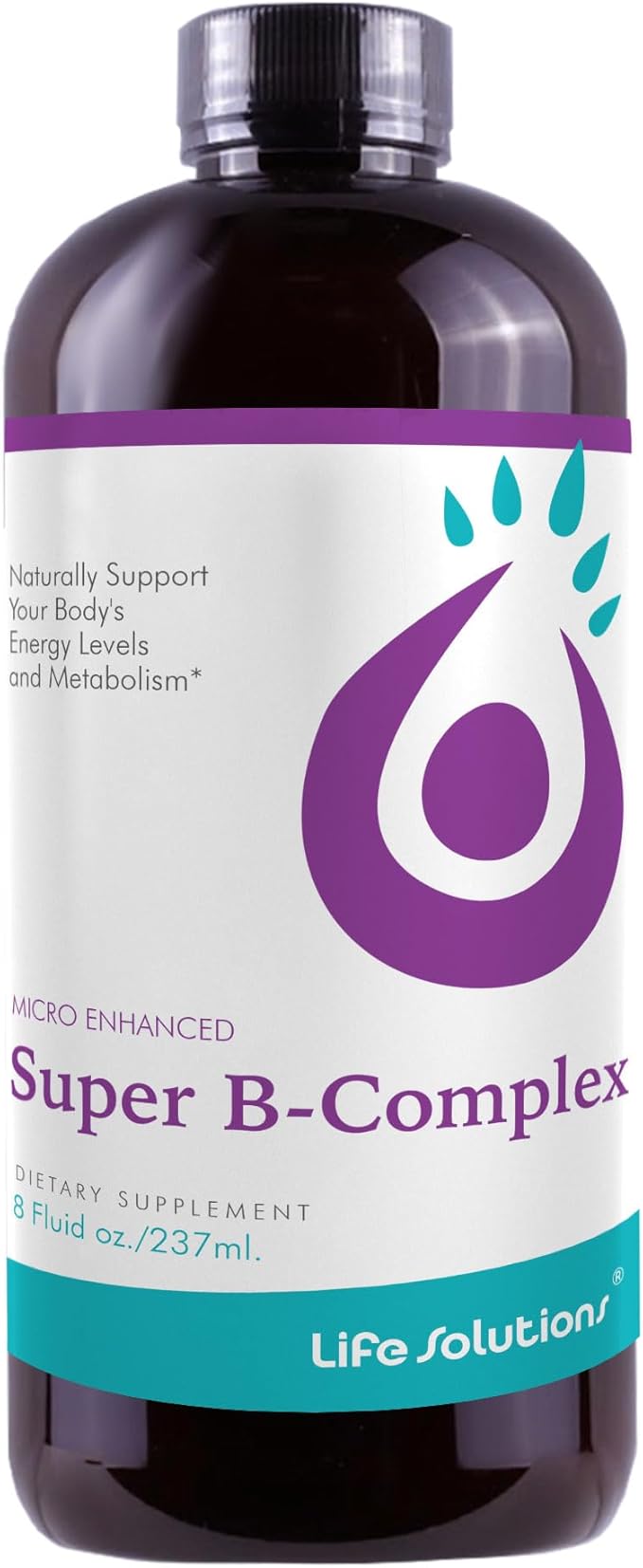 Life Solutions Multivitamin - High Vitamin Liquid Super B Complex Vitamins Nutrition Liquid Solution - Premium Quality Vitamin Supplement for Optimal Health 8 Floz