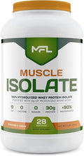 MFL 100% Isolate Protein l 30g of Protein l 12g Amino Acids l Keto Friendly l Low Carbs l 2 lbs. (Cookies &amp Cream)