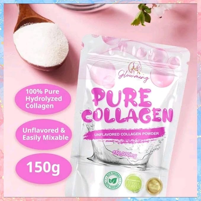Glowming Pure Collagen Unflavored Collagen Powder 150g