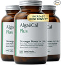 ALGAECAL Organic Red Algae Calcium Supplement for Bone Density &amp Strength Vitamin K2 MK7 (100mg) Vitamin D3 (1600 IU) Magnesium (350mg) &amp Trace Minerals Easy to Swallow 120 Veggie Caps