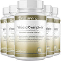 Viracid Complete (6 Pack) Comprehensive Immune Formula with Elderberry Echinacea Garlic Zinc L-Glutamine &amp Turmeric 95% Curcuminoids | Premium Supplement Made in USA GMP Certified
