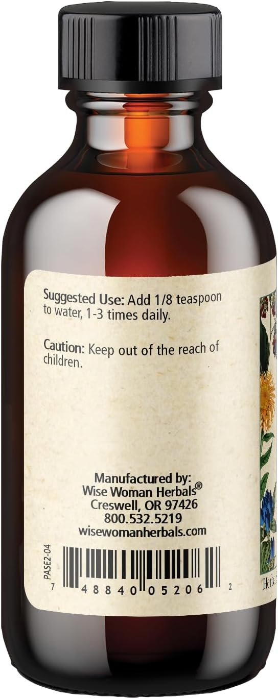 Wise Woman Herbals Passionflower Botanical Syrup (Formerly Solid Extract) 4:1 Alcohol-Free Extra Strength Sleep Aid Eases Tension Supports Calm Mood &amp Restful Sleep Pure Non-GMO 4 Fl Oz