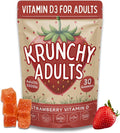 Vitamin D3 Gummies for Adults 5000 IU - Clean Ingredient Plant-Based Formula Strawberry Flavor Parent Formulated Vegan Dye-Free Made in USA 30 Count