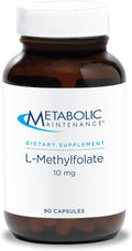 Metabolic Maintenance L-Methylfolate 10 mg - Supports a Healthy Mindset - Active Folate for Methylation Support &amp Biochemical Reactions - Highly Bioavailable - 90 Servings - 90 Capsules
