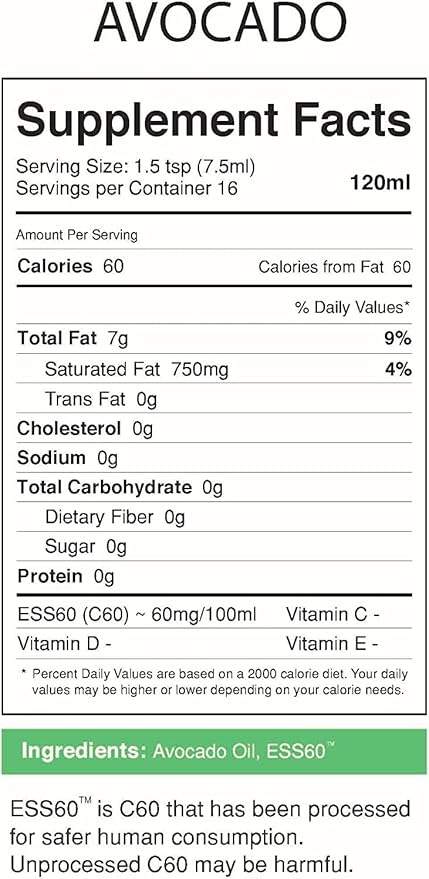MyVitalC Combo of Organic Extra Virgin Olive Oil MCT &amp Avocado Oil - ESS60 Antioxidant Supplement - For Anti-Aging Longevity Sleep Energy - Pack of 3