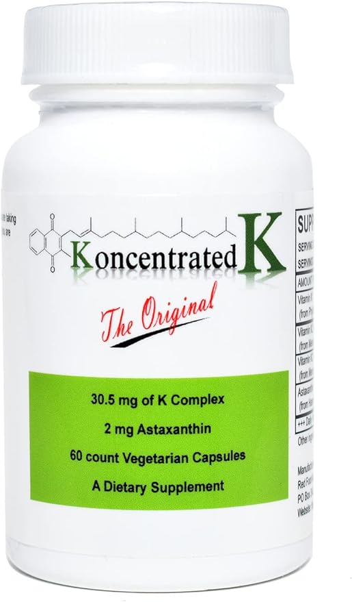 30.5 milligrams of Ks 2 milligrams Astaxanthin