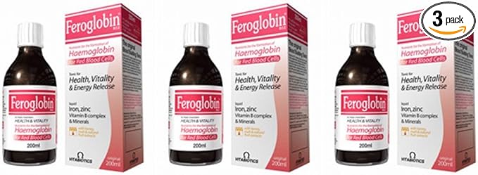 (3 Pack) - Vitabiotic - Feroglobin-b12 | 200ml | 3 Pack Bundle
