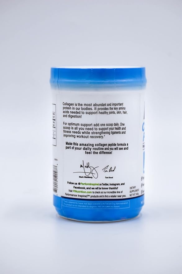 PERFORMANCE INSPIRED Nutrition Hydrolyzed Collagen Peptides Powder – 18g Protein – Type I &amp III Collagen – Joint Skin Nails &amp Digestive Support – All Natural – Unflavored