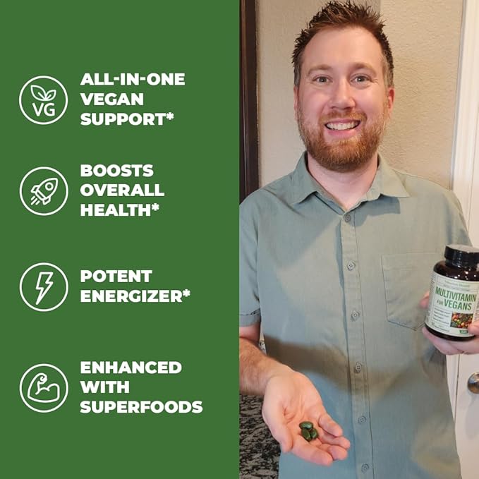 Vimerson Health Vegan Multivitamins for Vegans and Vegetarians &amp Multivitamin for Women