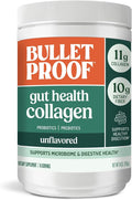 Bulletproof Unflavored Gut Health Collagen Protein 14 Ounces 10g Grass-Fed Collagen Peptides for Gut Skin Bone and Joint Support