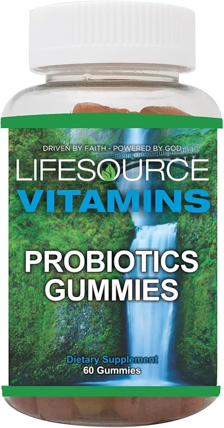 LifeSource Vitamins Probiotic Gummies Organic for All Ages (60 Gummies)