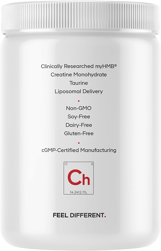 Codeage Creatine HMB+ Powder - Creatine Monohydrate Taurine myHMB Supplement Vitamin D3 - Sports Support Supplement - Liposomal Delivery - Non-GMO Unflavored - 11.32 oz
