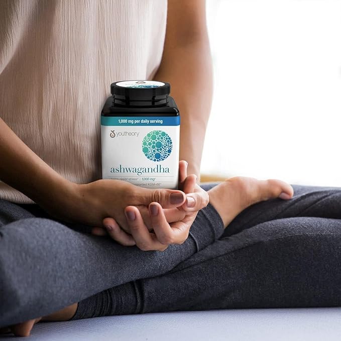 Organic Ashwagandha Supplement | Organic KSM-66 Ashwagandha | 180 Vegetarian Capsules | 1000mg Daily Serving | Helps Support Stress Management &amp Relaxation | Boosts Energy &amp Focus | Vegan and