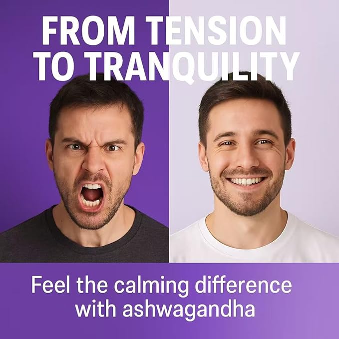 TYILLO Ashwagandha Drink Mix Raspberry Lemonade Flavor with L-Theanine Magnesium &amp D3 – Stress Relief Calm Focus &amp Sleep Support 20 Servings Sugar-Free Vegan Non-GMO Made In USA