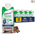 Ensure Plant-Based Protein Shake With 20g Protein 5g Fiber Ready to Drink Chocolate 11 Fl Oz 12 Pack
