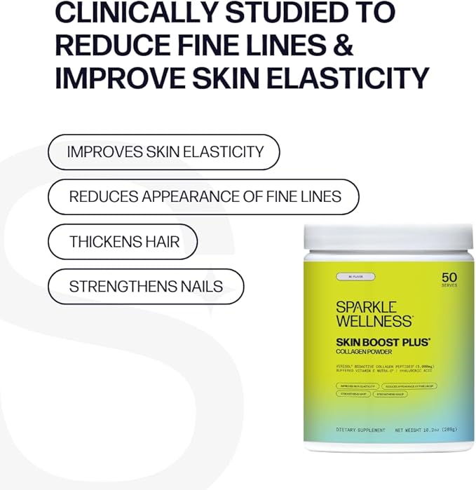 Sparkle Wellness Skin Boost Plus (No Flavor) [50-Serves] &amp Joint Boost (No Flavor) [30-Serves] | Collagen with VERISOL FORTIGEL &amp TENDOFORTE to Improve Skin Hair &amp Nail Health &amp Supp