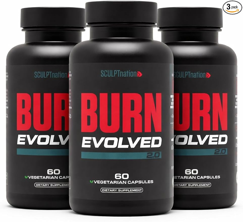 Sculpt Nation by V Shred - Daytime Metabolism Support with Chromium Symnema Leaf Extract and Alpinia Galanga Root Powder Extract - 60 Natural Veggie Pills - 3 Pack