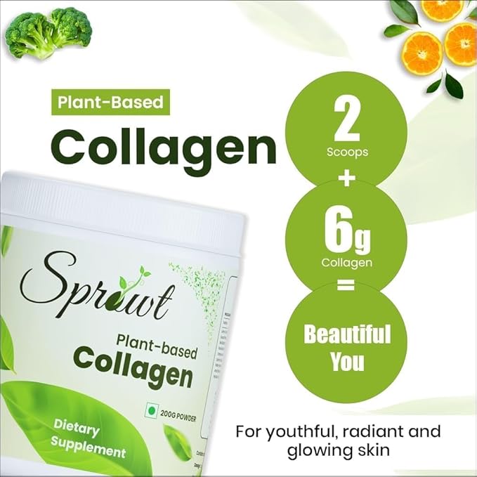 SENTA Plant Based Collagen Builder for Youthful &amp Glowing Skin. Collagen Powder for Men and Women. Collagen Supports Beautiful Skin Contains Amla Vitamin C and Guava (Pack of 1)