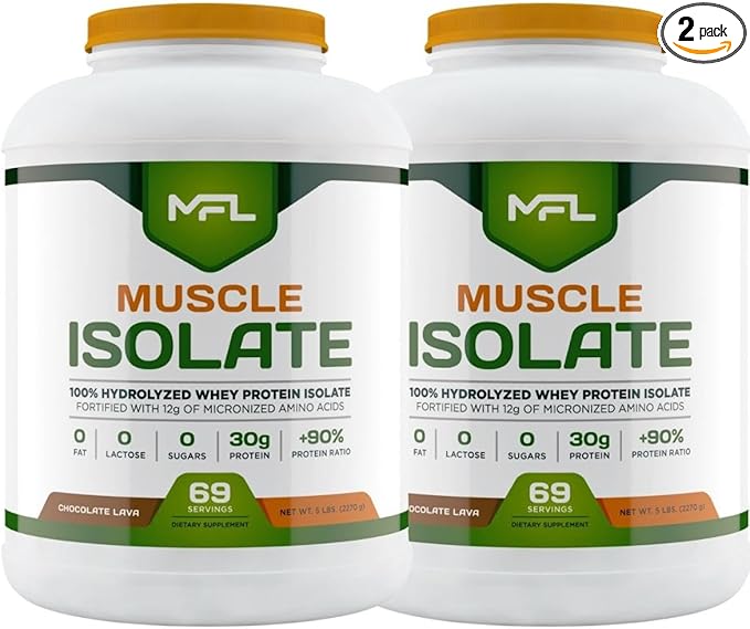 Muscle Isolate 5 pounds (Chocolate Lava) Two (2) Pack