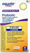 Equate Probiotic Delayed-Release Capsules 10 Billion CFU with L. rhamnosus GG 50 Count Sticker