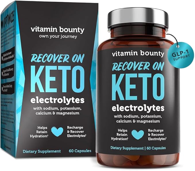 Vitamin Bounty Tune Your Keto Multivitamin + Recover On Keto Electrolytes - Daily Nutrition &amp Keto-Friendly Hydration - 2 Supplement Bundle