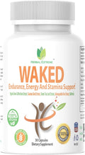 Waked Endurance Energy And Stamina Support 30 Capsules Organic Green Coffee Bean Extract Guarana Seed Extract Green Tea Leaf Extract Ashwagandha Root Extract and Black Pepper Extract as BioPerine