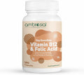AMBROSIAL Vitamin B12 1000 mcg + 500 mcg Folic Acid Pack of 1-120 Capsules