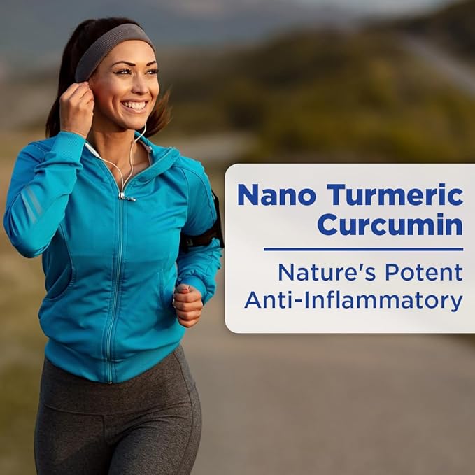 NANO TURMERIC CURCUMIN | Highly Bioavailable Nano Particles | Rapid Absorption | Organic Vegan Non-GMO Curcuma Longa | Supports Joints Digestive Liver &amp Heart Health | Easy to use 30 ml per bot