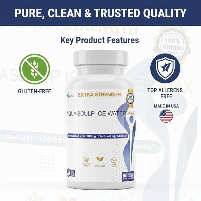 Aqua Sculpt Ice Water Max 60 Capsules 30 Day Supply (2)