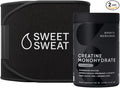 Sports Research Training Performance Pack - Creatine Monohydrate and Sweet Sweat Waist Trimmer Extra-Coverage (Medium)
