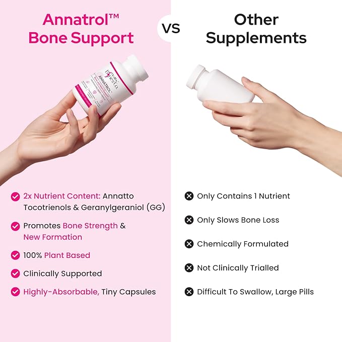 Annatrol Bone &amp Heart Wellness | Premium Annatto Tocotrienols &amp Geranylgeraniol (GG) Vitamin E Complex | Advanced Nutritional Formula for Daily Wellness