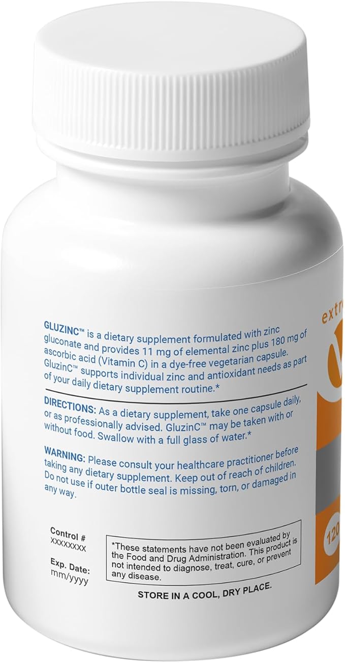 Zinc MG11 + VC | Immune-Friendly Daily Supplement - 11MG Zinc Plus 180MG Vitamin C – (2 Bottles 240 Vegetarian Capsules)