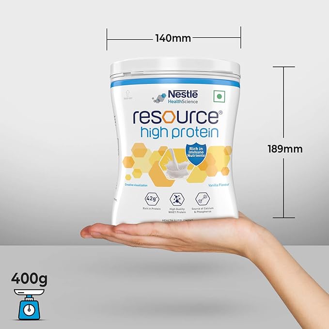 Nestle Resource High Protein - 400g Tin (Vanilla Flavor)