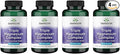 Swanson Triple Magnesium Complex - Mineral Supplement - Natural Support - Featuring Citrate Oxide &amp Aspartate - (100 Capsules 400mg Each 4 Pack)