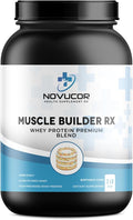 Whey Protein Powder Birthday Cake Flavor 2 Lb 24g Protein per Serving with BCAAs and Digestive Enzymes