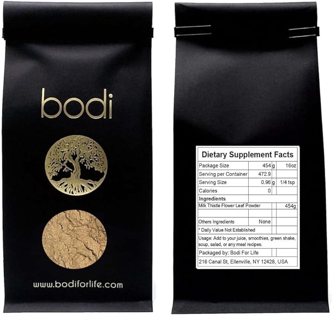 bodi : Milk Thistle Plant Powder | 4oz to 5lb | 100% Pure Natural Hand Crafted (4 oz)