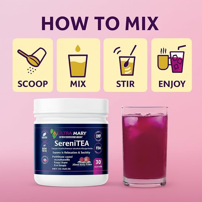 Magnesium Potassium + Ashwagandha Powder–Mixed Berries FlavorDietary Supplement Drink Mix ChamomileLavenderPassionflower &amp Herbal BlendRelaxation &amp Calm Support FormulaVegan–30 Servings