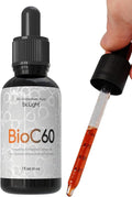 BIOLIGHT BioC60 Antioxidant Supplement - Frequency-Enhanced ESS60 Carbon 60 in Tuscan Organic Extra Virgin Olive Oil &amp Astaxanthin Oil - Vegan Friendly for Daily Wellness Support (30 Days)