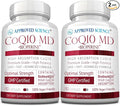 Approved Science® CoQ10 MD - Extra Strength Pure CoQ10 300mg with BioPerine® for Faster Absorption - Optimal Support Supplement - Vegan - 6 Month Supply