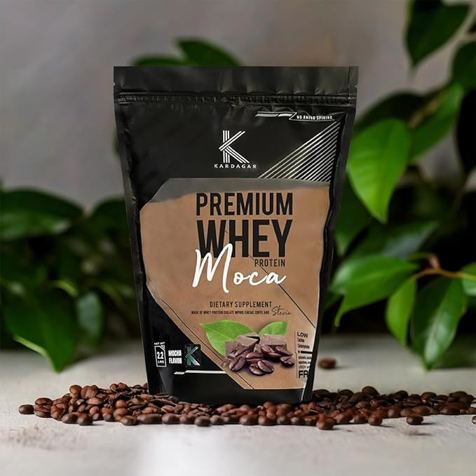KARDAGAR Premium Whey Protein | Mocha | Whey Protein Isolate | 33 Servings | 2.2 LBS