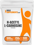BulkSupplements.com N-Acetyl L-Carnosine Powder - Carnosine Supplement N-Acetyl Carnosine 500mg - Gluten Free 500mg per Serving 250g (8.8 oz) (Pack of 1)