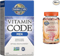 Garden of Life Men's Whole Food Multivitamin 120 Count and Kids Organic Fruit Gummy Vitamins 120 Count