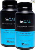 BN Calcium 600 mg with 12.3 mcg (500 IU) Vitamin D3 Chocolate Vanilla Flavor Chews Bone Support Supplement 90 Count (2-Pack)