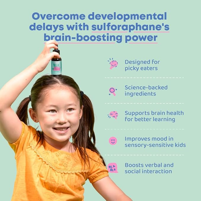 JoySpring SleepBerry Liquid Melatonin and Sulforaphane Supplement for Kids